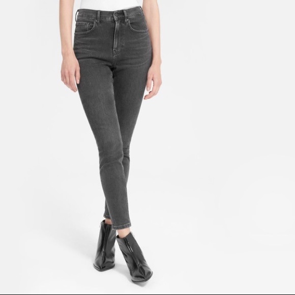 Everlane Denim - Everlane Gray High Rise Skinny Stretch Jeans